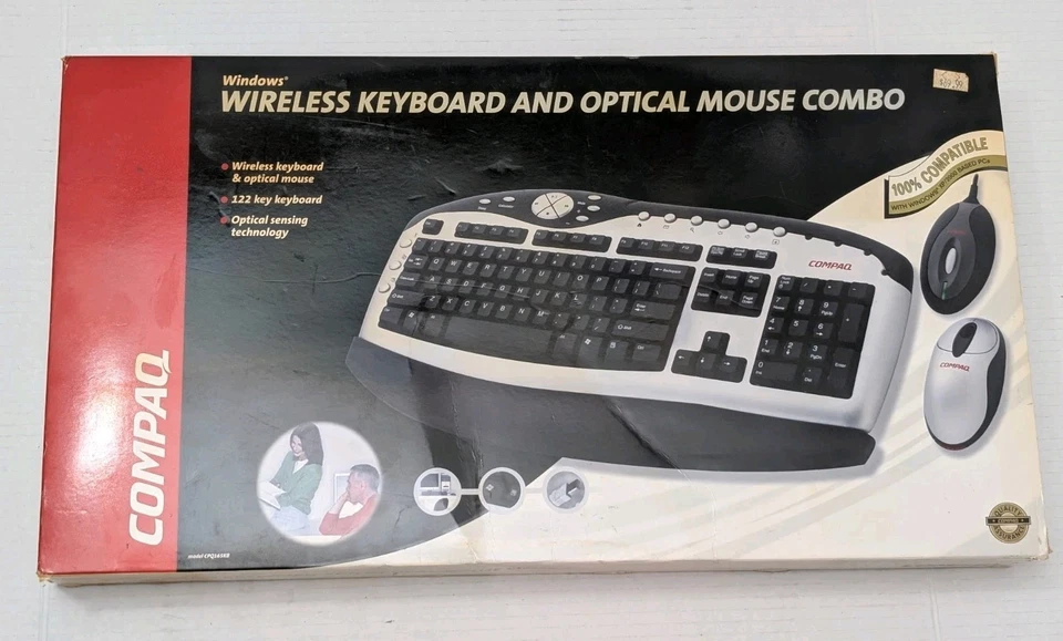 Compaq Windows Wireless Keyboard & Optical Mouse Model CPQ165KB - Image 2 of 4