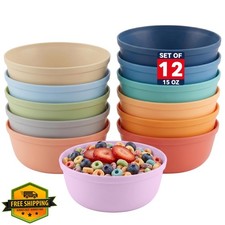MASTERCOOK 12pc Plastic Bowls Set 15oz