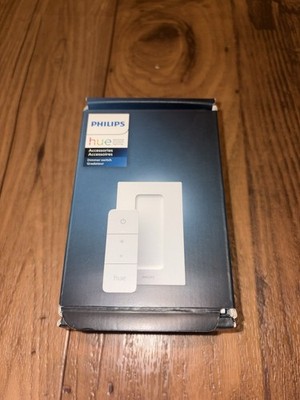 PHILIPS Hue Smart Dimmer Switch Remote, White, 1 Pack  No-Wire Installation .A2