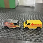 Hot Wheels redline flames & paramedic super van supervan