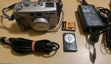 Canon Powershot G2 4MP Digital Camera,+Charger +Batt.+Memo.Card+USB Cable+Remote
