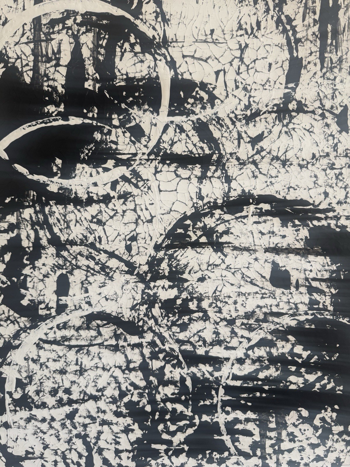 Black White Abstract Penthouse Loft Painting Industrial Minimalist Modern 