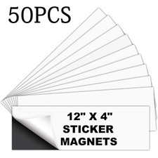 50 Pcs Magnet Car Signs Car Bumper Sticker Decal 4x12 Self Adhesive Sticker