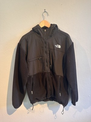 The North Face Jacket Men's Denali Hoodie Large Black Full Zip Hooded Fleece