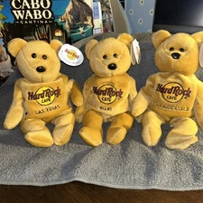 Hard Rock Cafe Collectible Bears-Vegas, Miami, Ft Lauderdale