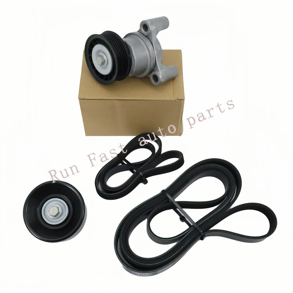 For Chevrolet GMC 4.8L 6.0L V8 W/145A 4Pcs Serpentine Belt Tensioner Pulley Kit - Imagem 3 de 4