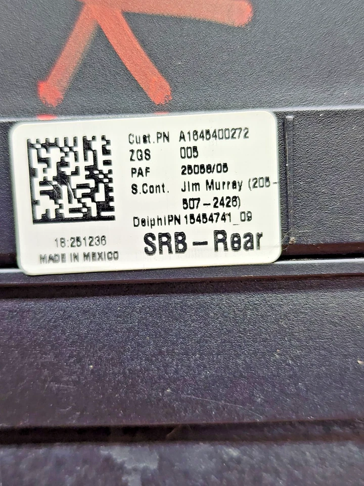 2006–2011 Mercedes-Benz R350 R320 R500 Rear SRB Control Module A1645400272 OEM - Image 4 of 4