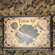 Complete Tattoo Kit w/ Tattoo Machine, Multif...
