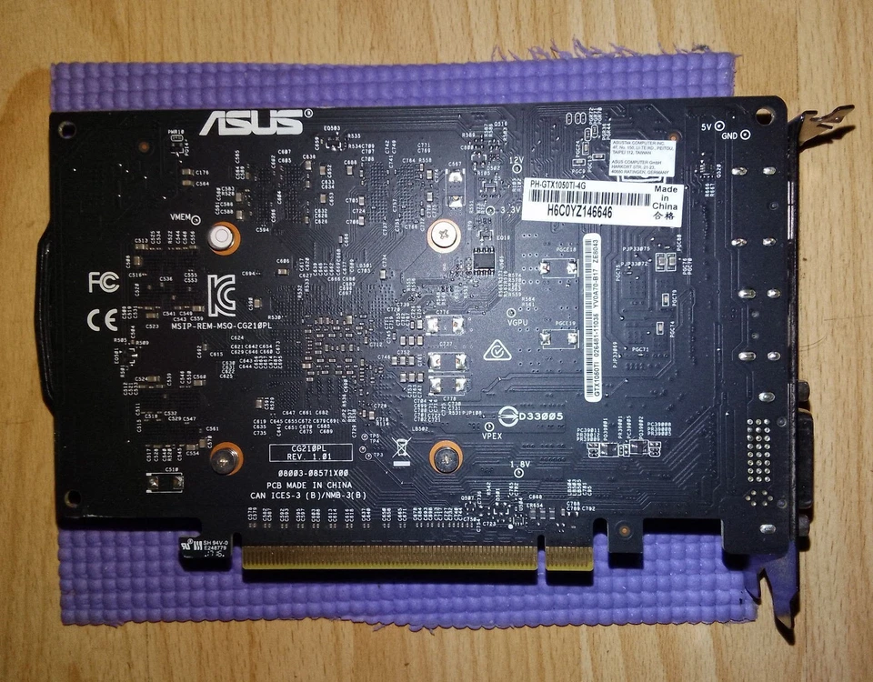 Asus Pheonix GeForce GTX 1050 Ti 4GB - Image 2 of 3