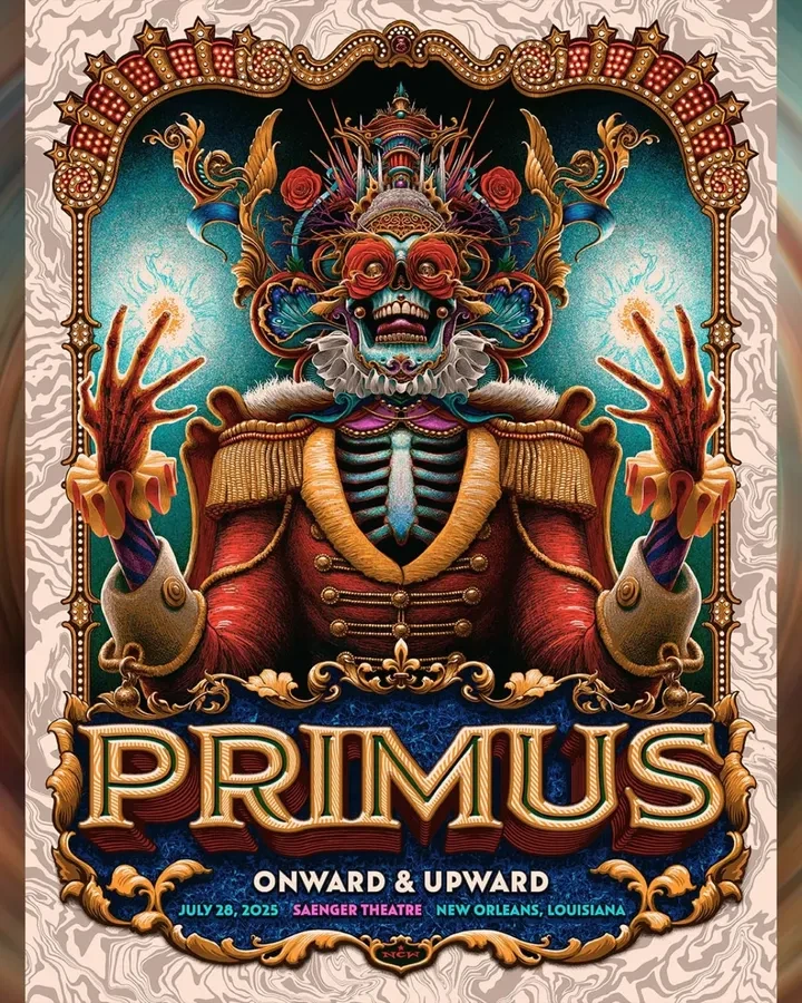 Primus show in New Orleans, July 28, 2025 Poster