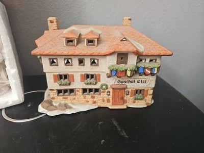 Dept 56 Heritage Alpine Village ''Gasthof Eisl'' Guest House Lighted   Retired