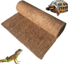 Hamiledyi 35.4 15.7" Reptile Carpet Coconut Fiber Substrate Large Lizard Cage Ma