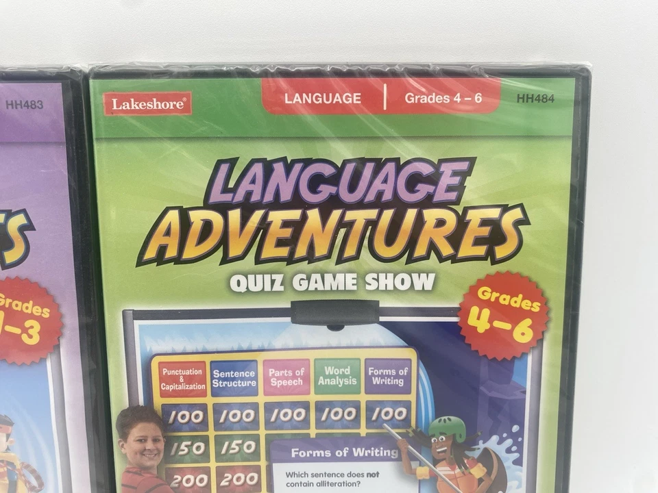 Language Adventures Quiz Game Shows CD-ROM Lot (Grades 1–6) – New Sealed - Image 3 of 4