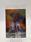 Transformers 40th Anniversary Metal Card Starscream Silver Robot 4/5 NM
