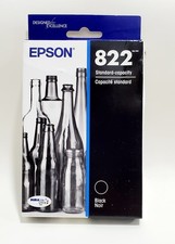 Genuine Epson 822 Black Ink Cartridge T822120-S DURABrite Ultra Standard Capacit