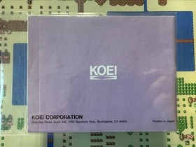 NES Nintendo Romance of the Three Kingdoms II Manual Booklet & Poster GENUINE