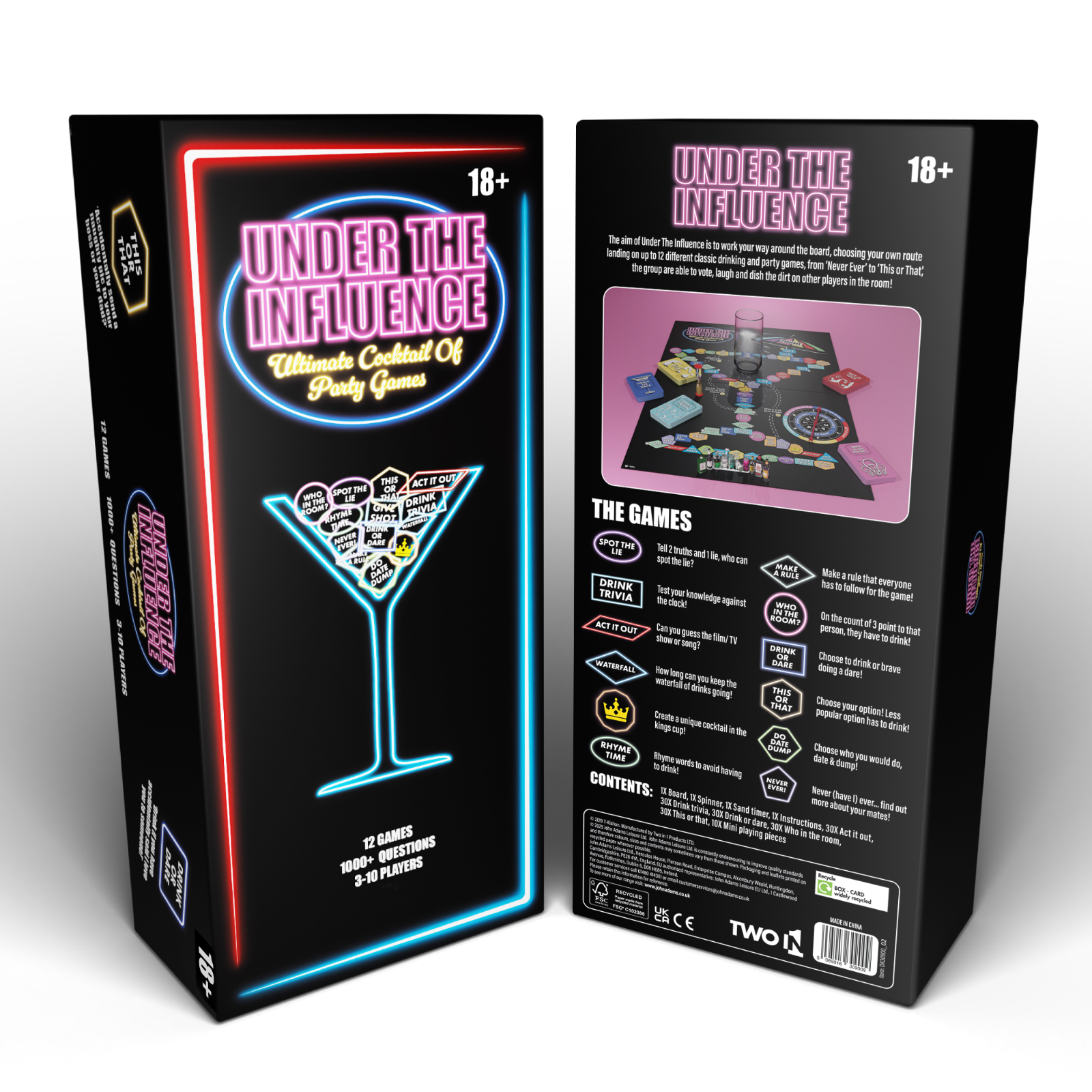 Under The Influence Drinking Party Game – Fun Adult Card Game for Groups