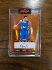 GIANNIS ANTETOKOUNMPO Auto 2025 LEAF ELECTRUM Autograph Milwaukee Bucks 12/12