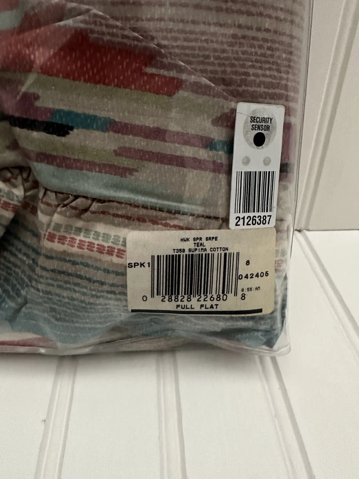 Verde azulado Ralph Lauren Hawk Springs Southwestern Serape (1) Completo Plano Nuevo Foto 3 de 3