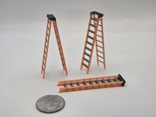 1/50 Scale Posable 10' Step Ladder 3 Pack 