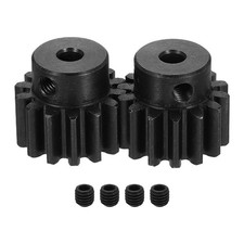 2Pcs, 1.5 Mod 14T Spur Gear 5mm Bore 1045 Steel RC Car Pinion Gear(16mm)