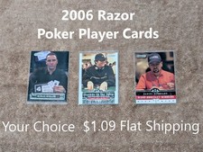 2006 Razor Poker Players Cards    YOUR CHOICE     $1.09 Flat Shipping