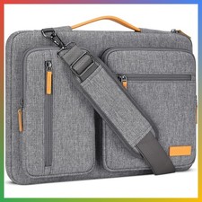 Laptop Sleeve Case 15.6 Inch Grey Waterproof Shockproof Notebook Bag