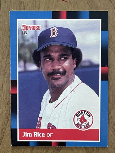 Jim Rice 7 Card Lot Red Sox HOF OF Topps Fleer Donruss Score 1980s EX - Picture 12 of 15