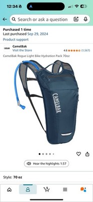 Camelbak Rogue Light Bike Hydration Pack 70oz Gibraltar Navy Nwot
