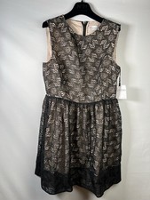 Red Valentino Star Printed Cut Our Summer Occasion Black Dress UK6