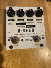 JOYO D-SEED Dual Channel Digital Delay 6 Sec Guitar Effect Pedal Four Modes New