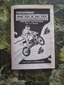 Motocross (Intellivision, 1987) Complete In Box CIB NICE!