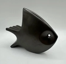 RARE Vintage Ceramic Angelfish Ashtray Mid Century Modern MCM Retro EUC