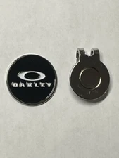 (1) Rare Oakley Ellipse 1" Coin Style Golf Marker With Bonus Hat Clip 