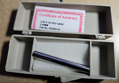 New Vermont Gage  Class X Plus Pin Gage  6.46 mm  Dia, 2  Long