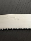 Stainless Steel Japan Serrated Slicer/Carving Knife 8" Blade - Wooden Handle — photo 4
