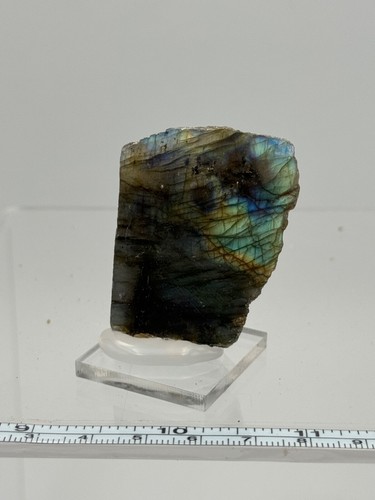 LABRADORITA PULIDA - Madagascar - MADAGASCAR MINERAL COLECCION 4x4x1 B9 - Imagen 6 de 6