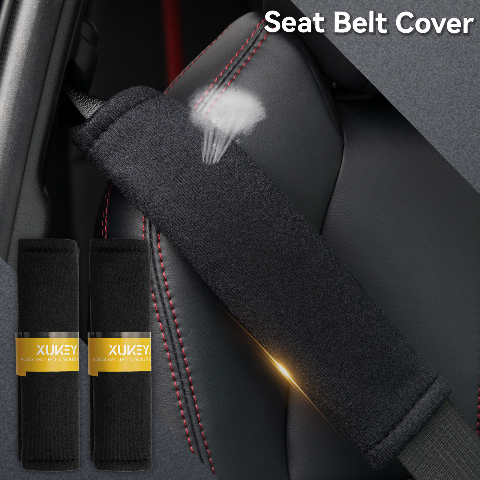 2pcs Soft Car Seat Belt Strap Pad Harness Shoulder Cushion Covers Protector