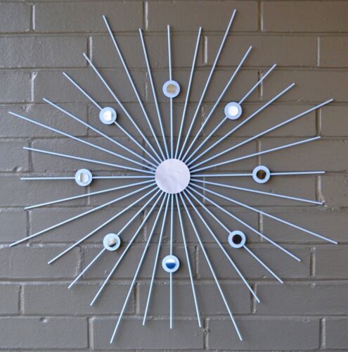 Stahl Metall Starburst Sunburst handgefertigt geschweißte Wandkunst Spiegel SIE WÄHLEN FARBE - Bild 1 von 10