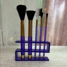 Purple Makeup Brush Set with Holder