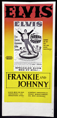 ELVIS PRESLEY ORIGINAL FILMPLAKAT FRANKIE UND JOHNNY 1966 Frankie and Johnny !
