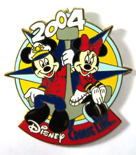Disney Pin 27725 Disney Cruise Line Mickey Minnie Mouse Sitting on Anchor DCL