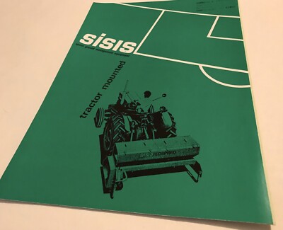 SISIS Traktorausrüstung Sportplatz Original 1979 Prospekt & Preisliste
