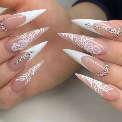stiletto acrylic nails