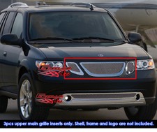 Stainless Steel 1.8mm Mesh Grille For 07-10 Saab 9-7x