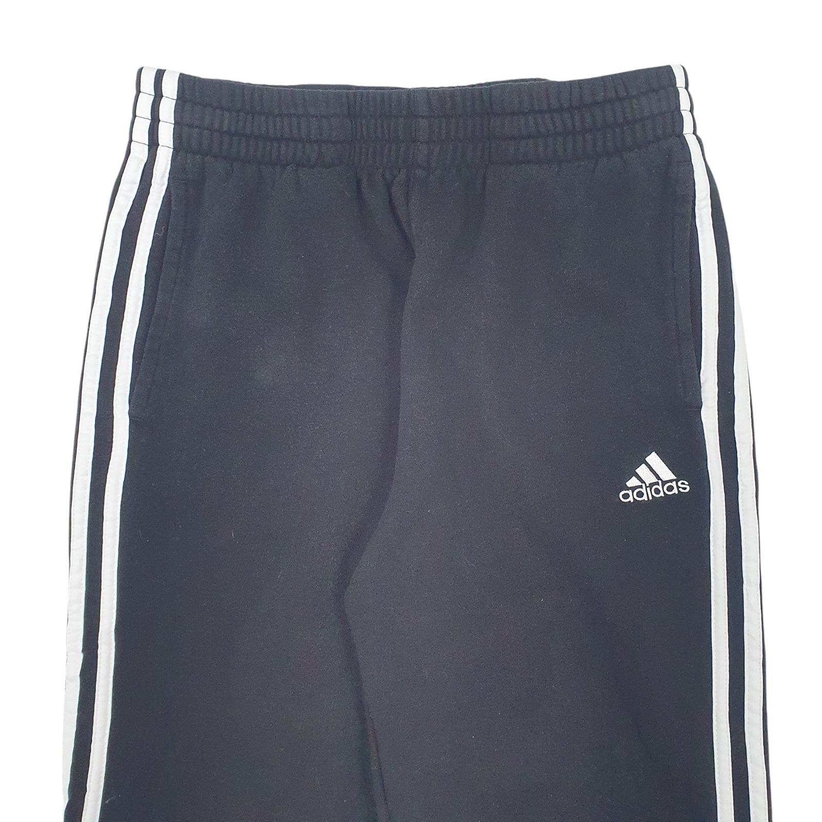 ADIDAS Jogger Trousers Cotton Blend Black Womens  L image 2