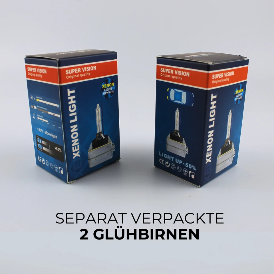 2xOriginal SuperVision D1S 6000K quemador de xenón lámpara luz faros para BMW - Imagen 4 de 4