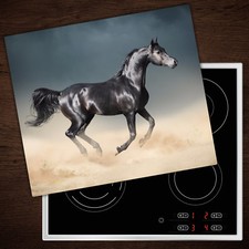 Tulup Herdabdeckplatten aus Glas Spritzschutz Araber  Pferd - 60x52 cm