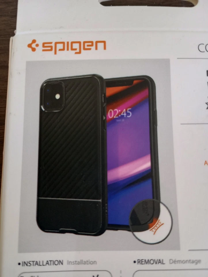 Spigen Black Core Armor Case for Apple iPhone 11 - 076CS27072 - Image 3 of 4
