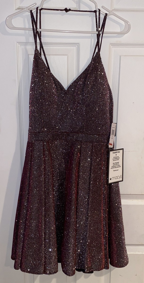 sequin hearts dress macys Macy's Sequin Hearts Glitter dress size 13